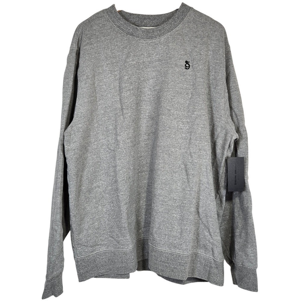 Spiritual Gangster SG‎ Monogram Classic Crew Sweatshirt Gray Size XXL